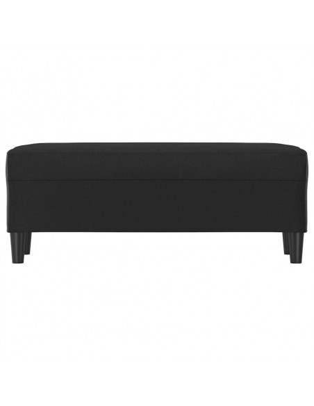 Panca Nera 100x35x41 cm in Similpelle