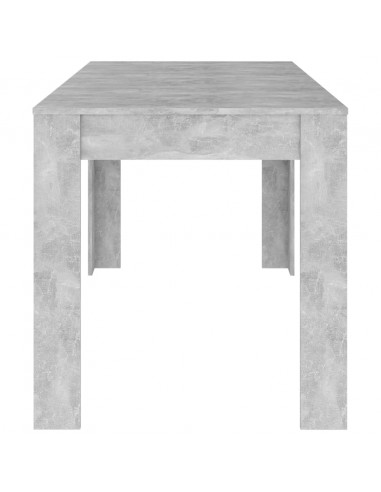 Tavolo da Pranzo Grigio Cemento 140x74,5x76cm Legno Multistrato