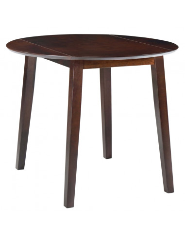 Tavolo per Sala da Pranzo con Ali Rotondo in MDF Marrone