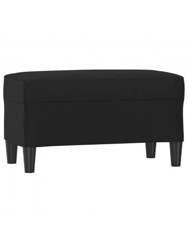 Panca Nera 70x35x41 cm in Similpelle