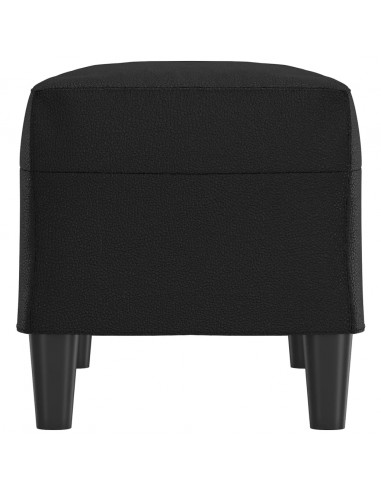 Panca Nera 70x35x41 cm in Similpelle