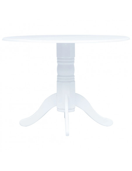 Tavolo da Pranzo 106 cm in Legno Massello di Hevea