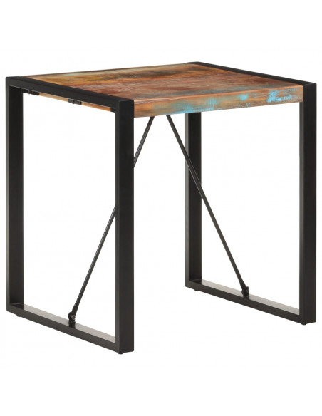 Tavolo da Pranzo 70x70x75 cm in Legno Massello di Recupero