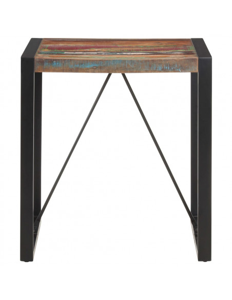 Tavolo da Pranzo 70x70x75 cm in Legno Massello di Recupero