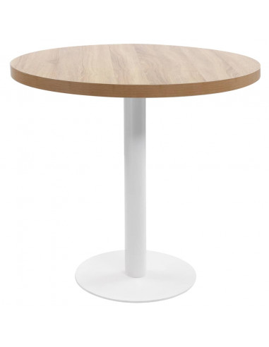 Tavolo da Bistrot Marrone Chiaro 80 cm in MDF