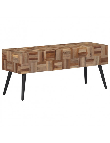Panca 110x35x45 cm in Teak Massello di Recupero