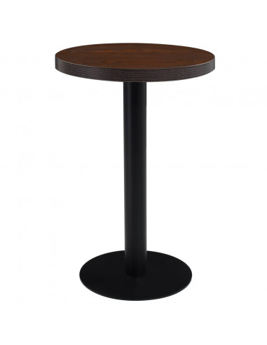 Tavolo da Bistrot Marrone Scuro 50 cm in MDF