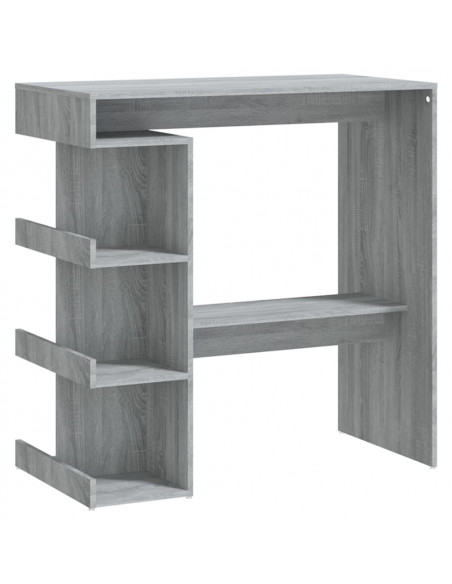 Tavolo Bar con Ripiano Grigio Sonoma 100x50x101,5 cm