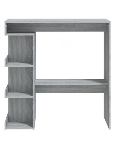 Tavolo Bar con Ripiano Grigio Sonoma 100x50x101,5 cm