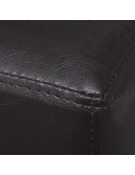 Panca 139,5 cm Marrone Scuro in Similpelle