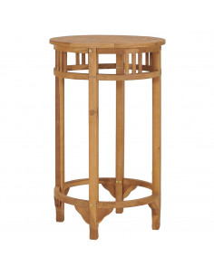 Tavolino da Bar Ø 60 cm in Legno Massello di Teak 2