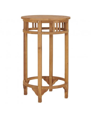 Tavolino da Bar Ø 60 cm in Legno Massello di Teak