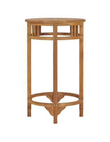 Tavolino da Bar Ø 60 cm in Legno Massello di Teak