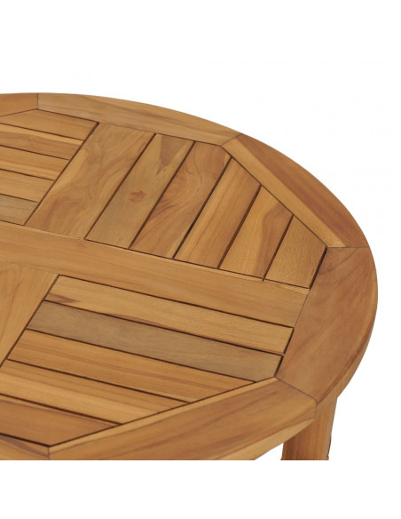 Tavolino da Bar Ø 60 cm in Legno Massello di Teak