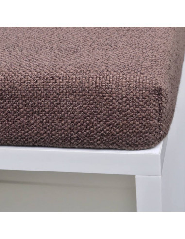 Panchina con Scarpiera con 10 Scomparti Bianca