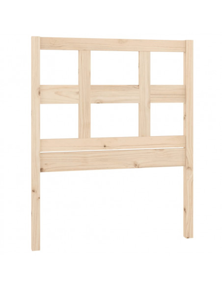 Testiera per Letto 95,5x4x100 cm in Legno Massello di Pino