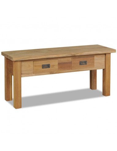 Panca in Legno Teak 90x30x40 cm