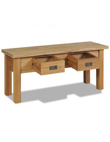 Panca in Legno Teak 90x30x40 cm