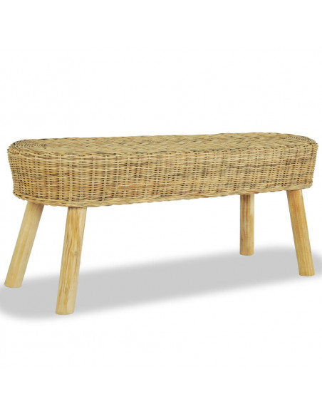 Panca da Ingresso 110x35x45 cm in Rattan Naturale