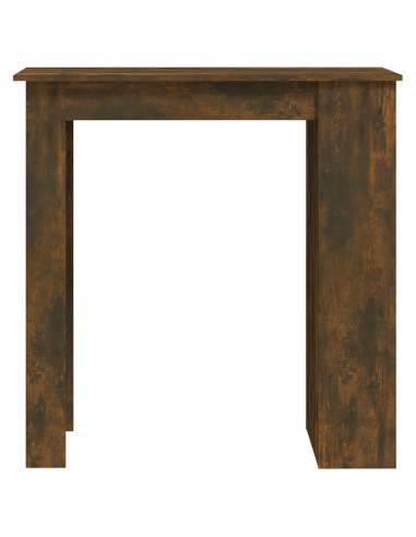Tavolo Bar con Ripiani Rovere Fumo 102x50x103,5cm in Truciolato