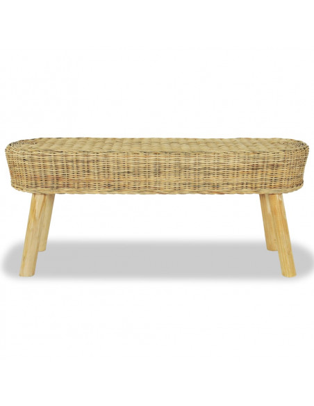 Panca da Ingresso 110x35x45 cm in Rattan Naturale