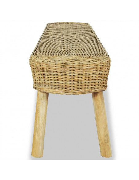 Panca da Ingresso 110x35x45 cm in Rattan Naturale