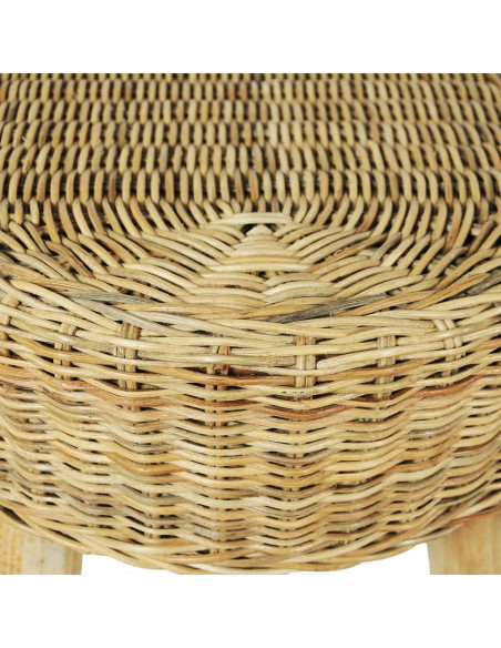 Panca da Ingresso 110x35x45 cm in Rattan Naturale