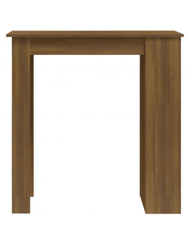 Tavolino da Bar con Ripiani Marrone Rovere 102x50x103,5 cm
