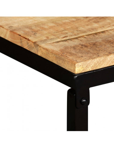 Panca in Legno Massello di Mango 110x35x45 cm