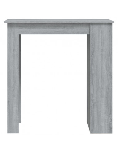Tavolo Bar con Ripiani Grigio Sonoma 102x50x103,5cm Truciolato