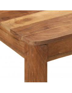 Tavolo da Bar in Legno Acacia con Finitura Miele 110x55x106 cm 2