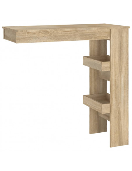 Bancone da Muro Rovere Sonoma 102x45x103,5 cm Legno Compensato