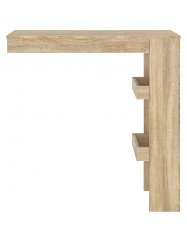 Bancone da Muro Rovere Sonoma 102x45x103,5 cm Legno Compensato