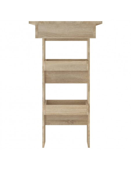 Bancone da Muro Rovere Sonoma 102x45x103,5 cm Legno Compensato