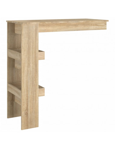 Bancone da Muro Rovere Sonoma 102x45x103,5 cm Legno Compensato