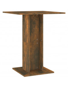 Tavolo da Bistrot Rovere Fumo 60x60x75cm in Legno Multistrato 2