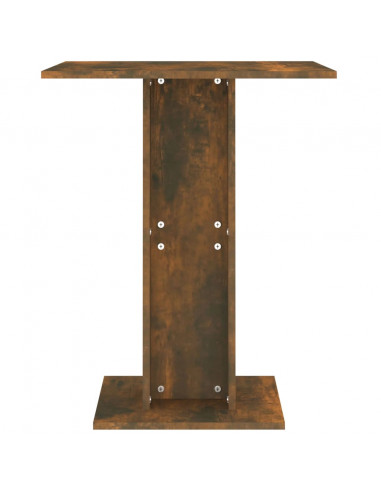 Tavolo da Bistrot Rovere Fumo 60x60x75cm in Legno Multistrato