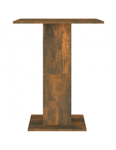 Tavolo da Bistrot Rovere Fumo 60x60x75cm in Legno Multistrato