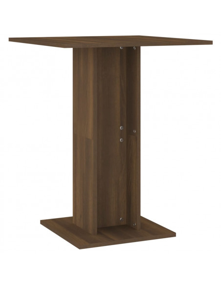 Tavolo da Bistrot Rovere Marrone 60x60x75 cm Legno Multistrato