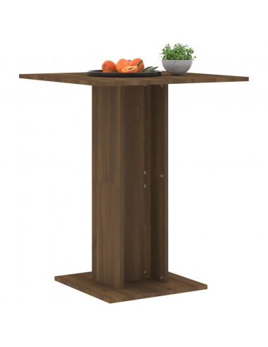 Tavolo da Bistrot Rovere Marrone 60x60x75 cm Legno Multistrato