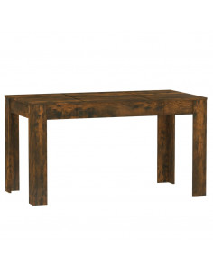 Tavolo da Pranzo Rovere Fumo 140x74,5x76 cm Legno Multistrato 2