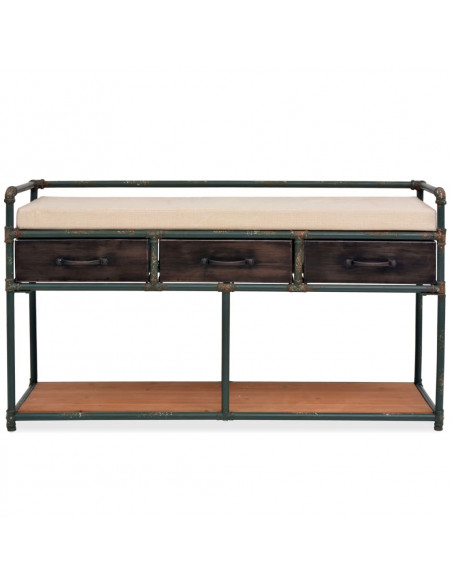 Cassapanca con Cuscino 107,5x34,5x59 cm