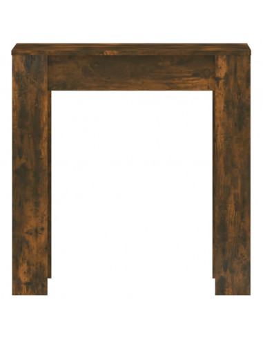 Tavolo da Pranzo Rovere Fumo 140x74,5x76 cm Legno Multistrato