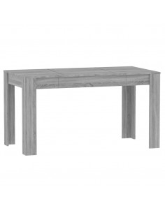 Tavolo da Pranzo Grigio Sonoma 140x74,5x76 cm Legno Multistrato 2