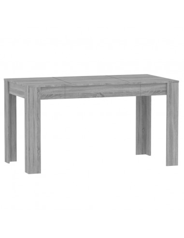 Tavolo da Pranzo Grigio Sonoma 140x74,5x76 cm Legno Multistrato