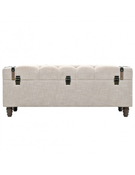 Set Cassapanche 3 pz in Legno Massello e Acciaio 112x37x45 cm