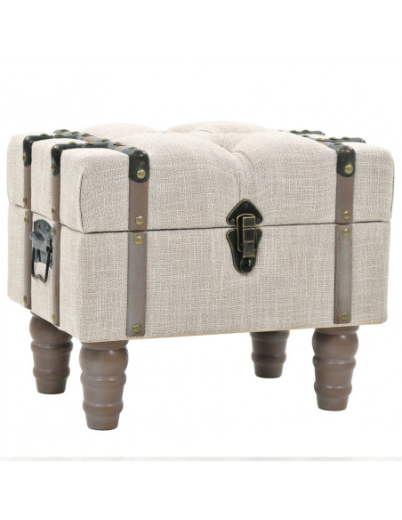 Set Cassapanche 3 pz in Legno Massello e Acciaio 112x37x45 cm