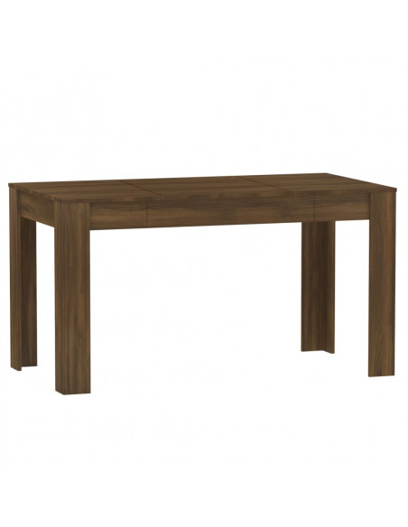 Tavolo da Pranzo Rovere Marrone 140x74,5x76cm Legno Multistrato