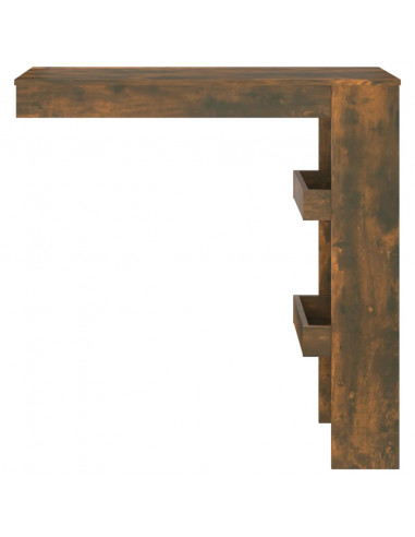 Bancone da Muro Rovere Fumo 102x45x103,5 cm Legno Multistrato