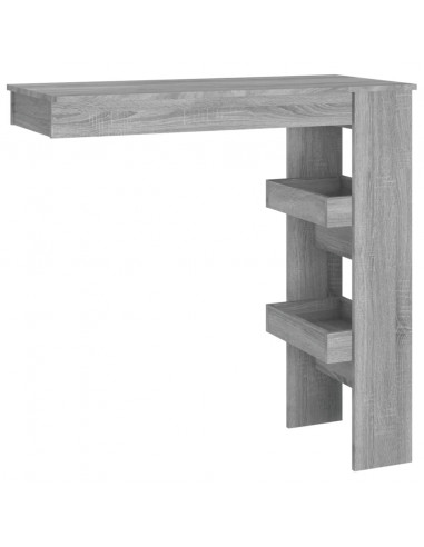 Bancone da Muro Grigio Sonoma 102x45x103,5 cm Legno Multistrato